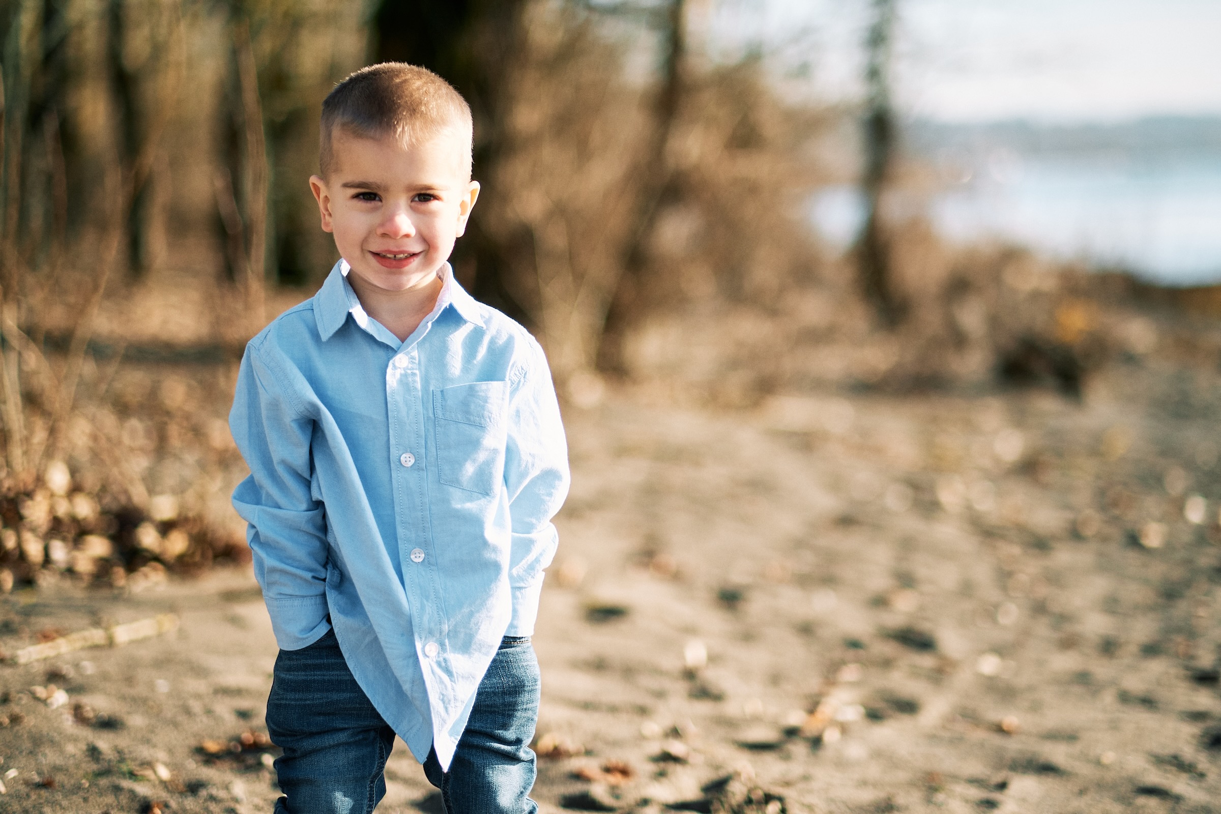 Portrait during a sunrise family walk in Washougal Washington